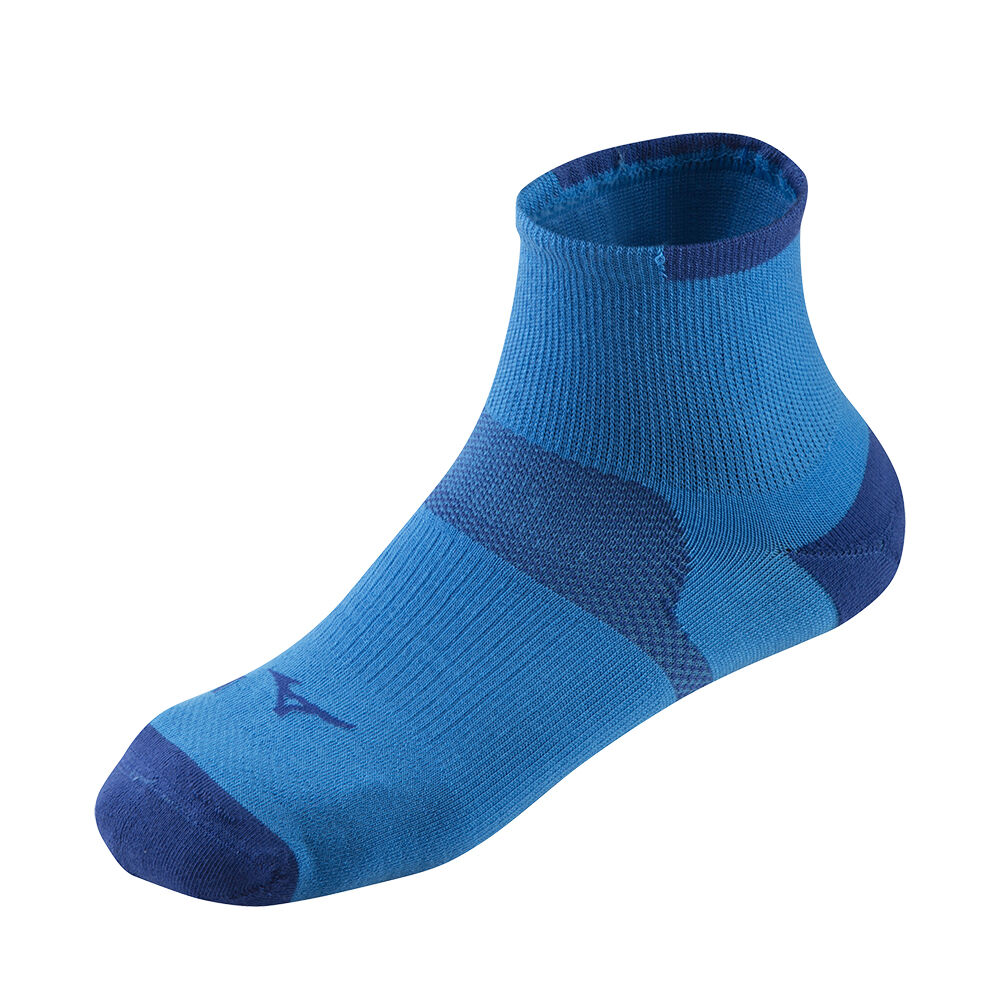 Panske Běžecké Ponožky Mizuno Drylite Race Mid Modre Vypredaj KNJD46031